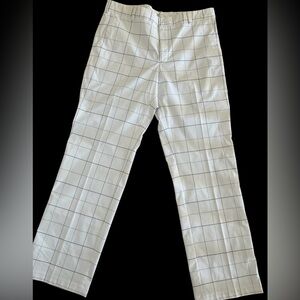 Nike White Golf Pants with Black Pattern